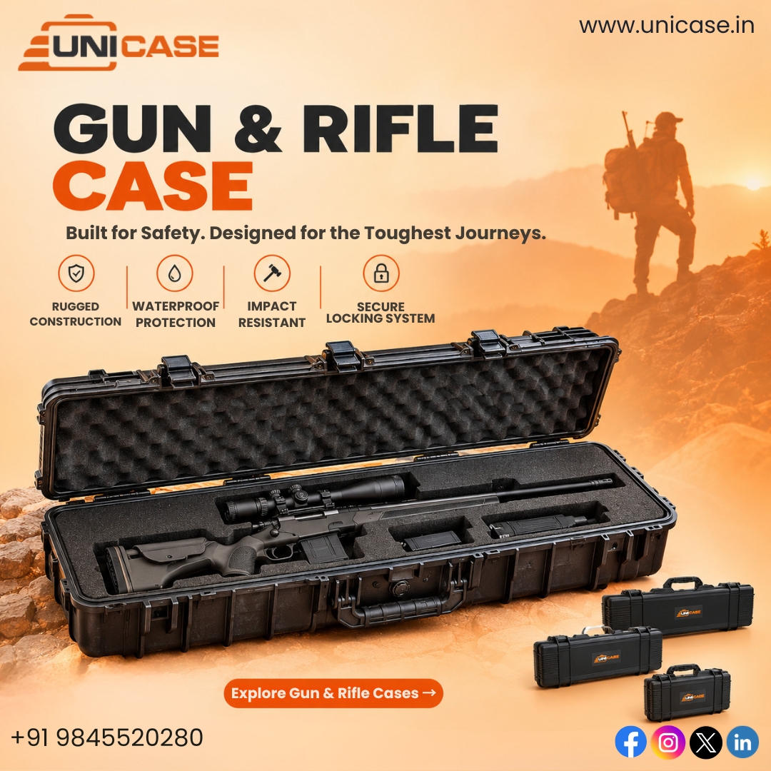 Heavy-Duty Waterproof Gun Rifle Cases | Unicase.in